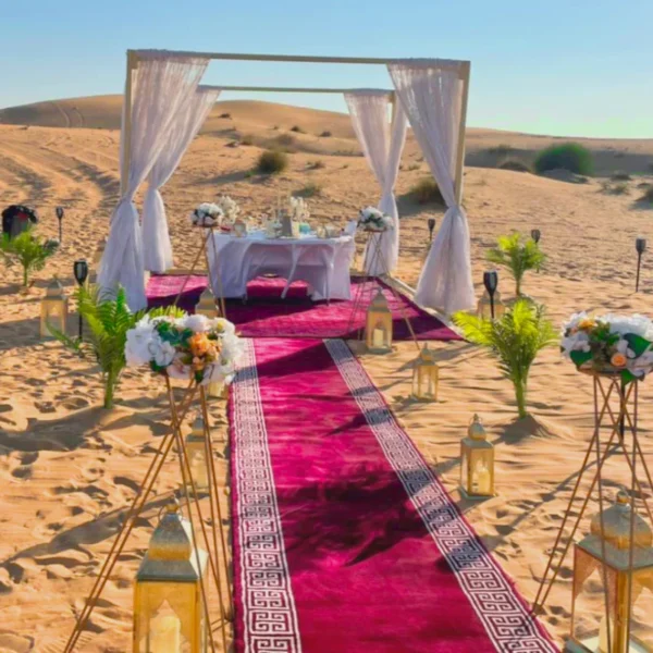 Desert Proposal with Decoration Dubai