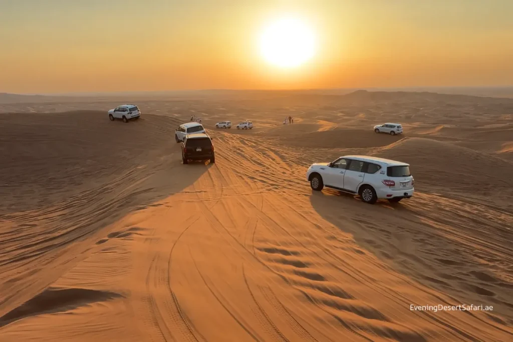 red dune lahbab desert safari sunset magic